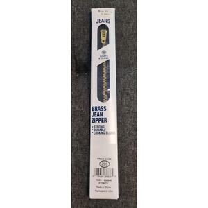 NEW COATS & CLARK 6" Jeans Zipper Navy Metal F27/6/13